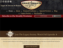 Tablet Screenshot of craftsmanslegacy.com